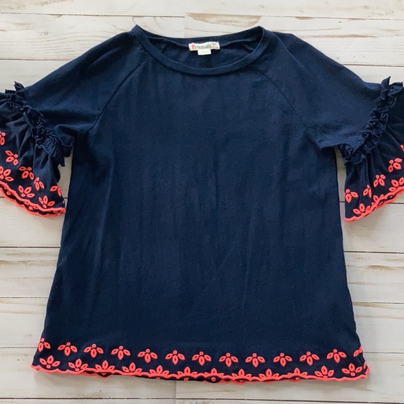 Girls J. Crew Crewcuts Bell Sleeve Top - Picture 2 of 5